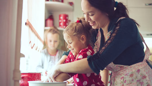 family staying warm with new heating system installed