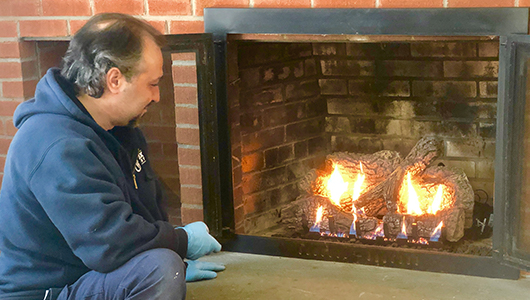 propane fireplace installation service