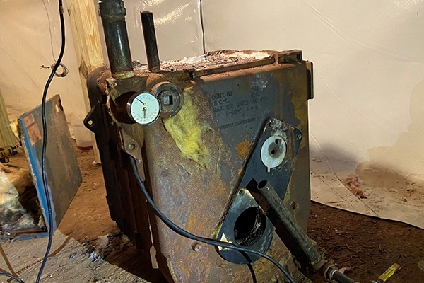 image of an Outdated Oil Boiler Madison CT