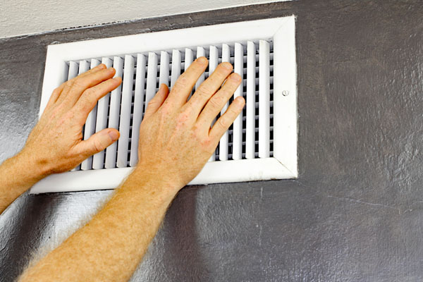 image of an open hvac register