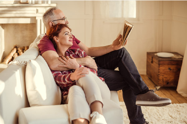 older couple enjoying good indoor air quality