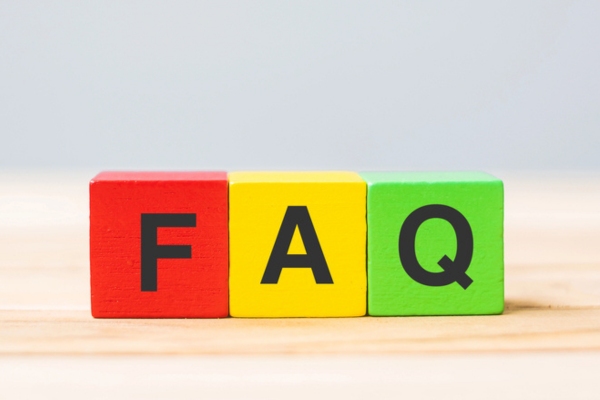 FAQ spelled using colorful wooden letter cubes depicting Furnace Short Cycling questions