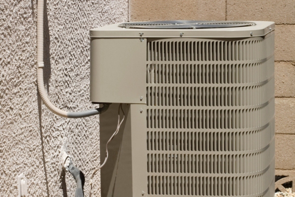 modern HVAC system installed outdoors