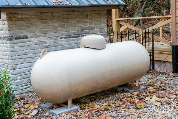 image of a residential propane tank depicting propane tank sizing