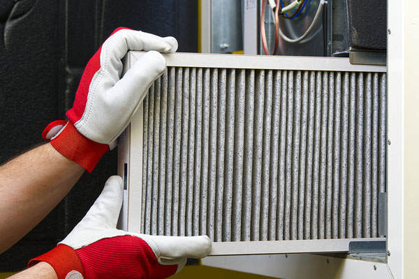 image of a dirty hvac filter