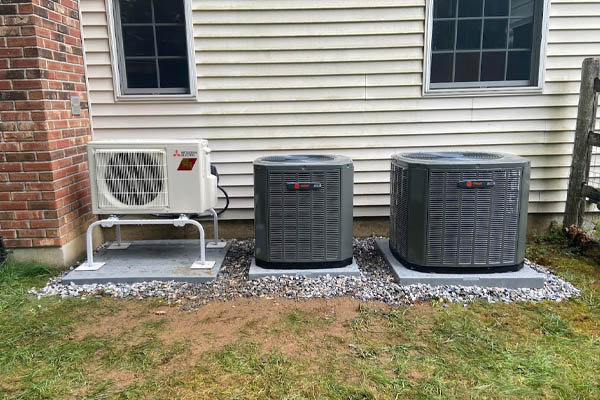 image of heating and cooling installation