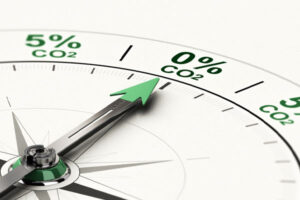 image of a carbon emissions scale depicting decarbonization