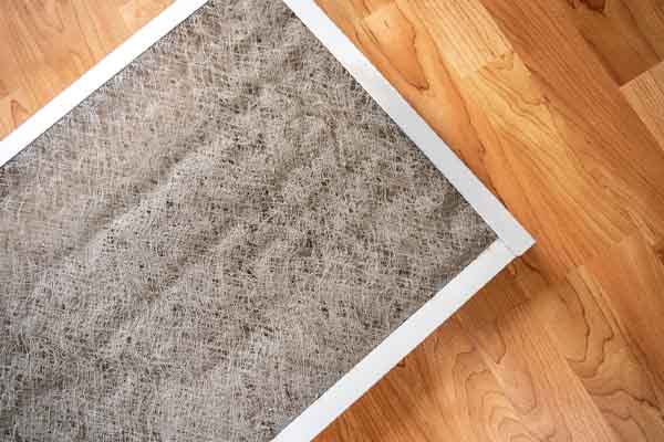 image of an air filter replacement