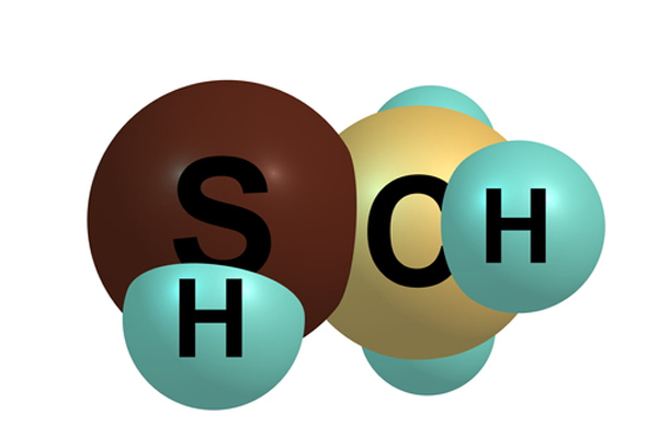 Methyl mercaptan depicting natural gas leak