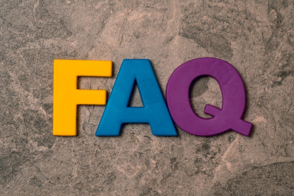 FAQ spelled using colorful 3D letters depicting Questions About Heating Oil Additives