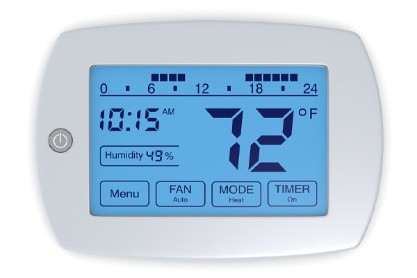 image of a programmable wi-fi thermostat for home hvac efficiency