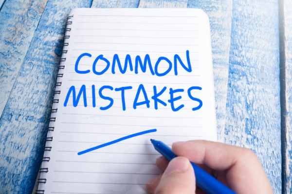 common mistakes written on a notebook depicting HVAC Replacement