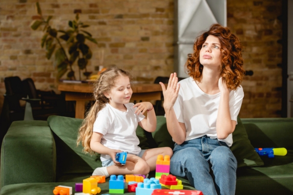 mother and child feeling warm indoors due to Inconsistent Airflow in the Home
