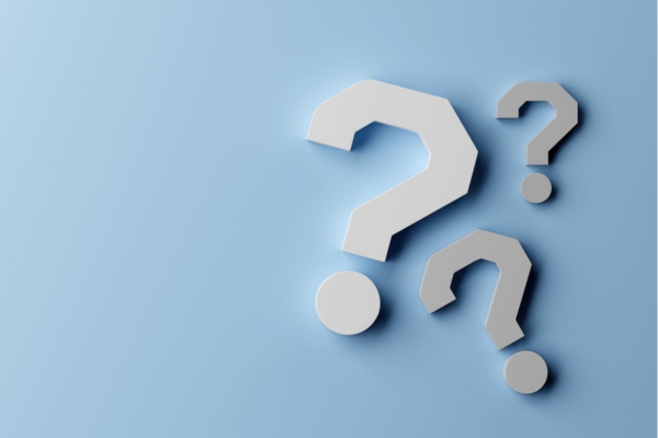 3D question mark depicting FAQs about Smart Oil Tank Gauges