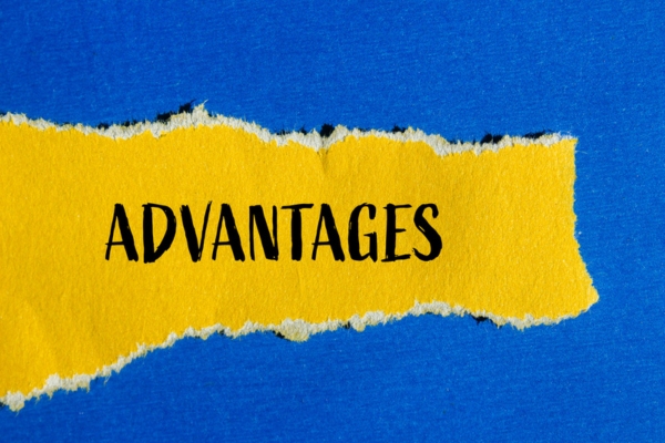 Advantages word written on ripped torn yellow paper depicting Air Leak Sealing