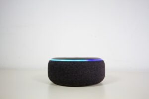 smart home assistant on the table