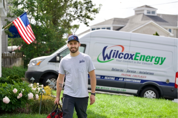 Wilcox Energy HVAC technician and service van