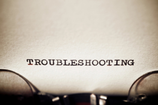 troubleshooting typed using vintage typewriter depicting Tips for Common Heating Oil System Problems