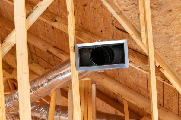 HVAC ductwork at home