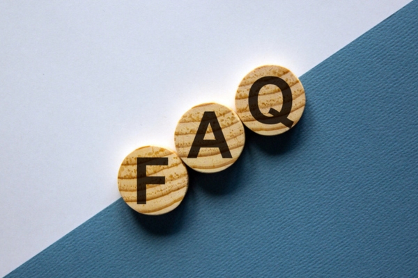 FAQ spelled using circular wooden letter chips depicting Heating Oil Myths questions