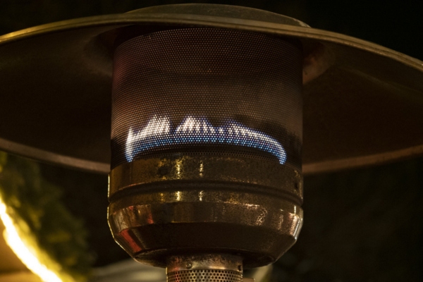 outdoor heater powered by propane